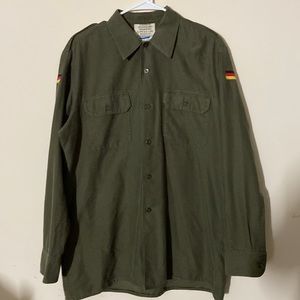 Vintage Post WW2 (1989) German Army Button Up
